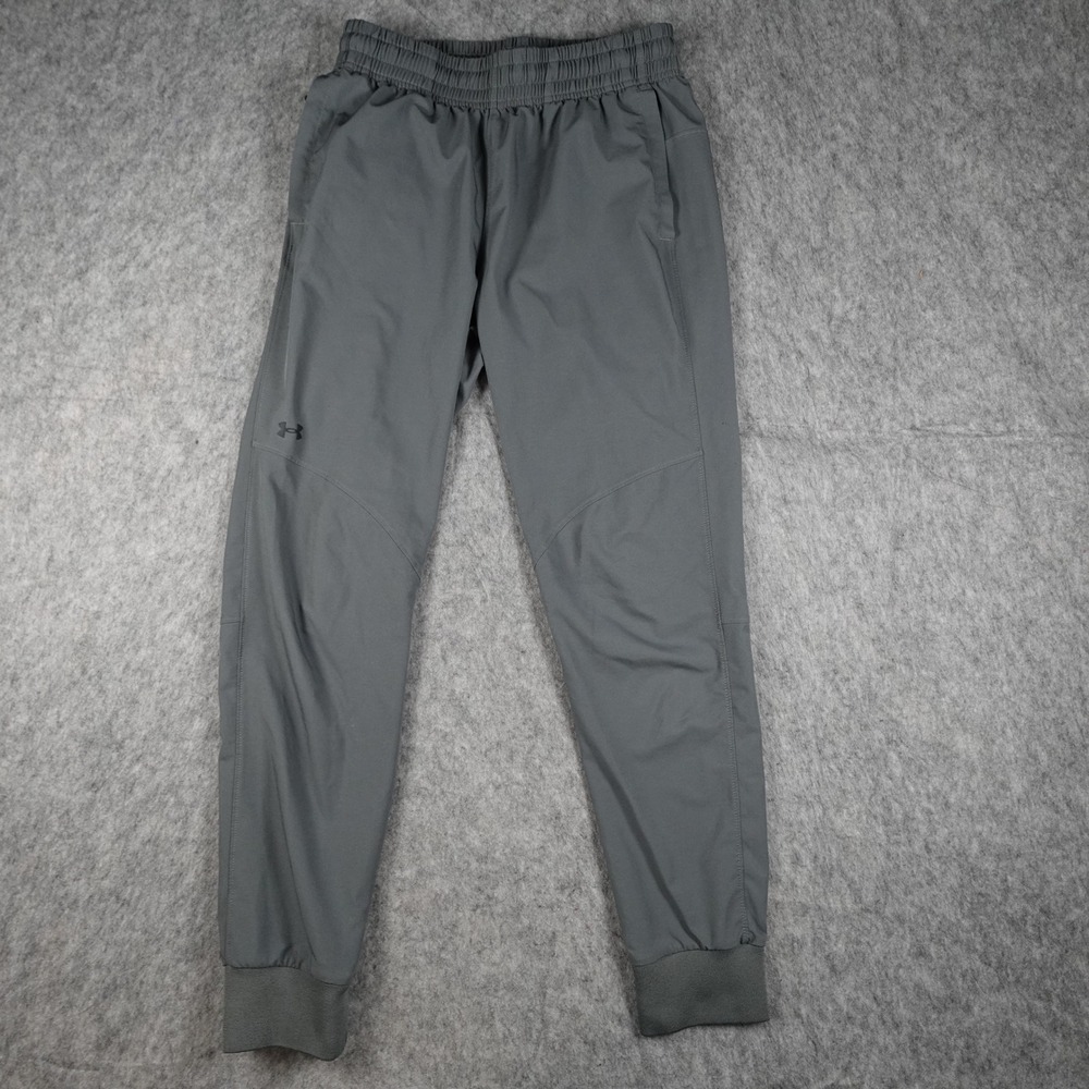 Under Armour Pant Womens Small Gray Sportstyle Elite Joggers Woven Hybrid
